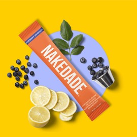 Nakedade Blueberry Lemonade – Performance Enhancing Sports Drink Powder - Electrolyte Powder – No GMOs or Artificial Sweeteners, Gluten-Free, Soy-Free, Dairy-Free – 16 Sticks