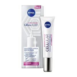 Nivea Hyaluron Cellular Filler Anti-Age Eye Care (15 ml), Firming Eye Cream with Magnolia Extract, Moisturiser, Reduces Wrinkles and Restores Firmness