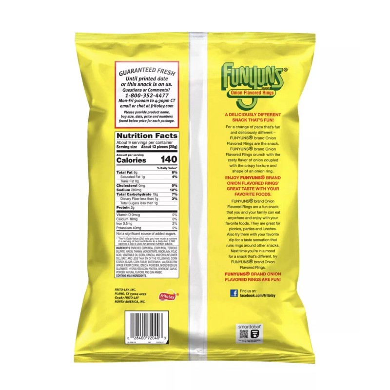 Funyuns **2 PK**Funyuns Onion Flavored Rings 8.75 oz Each ~