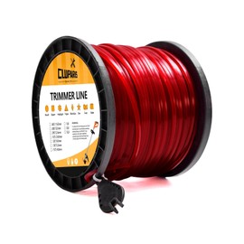 Cluparis 3-Pound Heavy Duty Square Trimmer Line .155-inch-by-292-ft Commercial String Trimmer Line in Spool, 0.155" Nylon Weed Eater String with Line Cutter（Red）