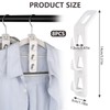 Space-saving connecting hooks for hangers, 8 pieces, plastic cabinet organiser,