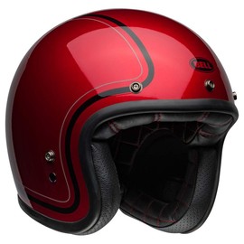 BELL Custom 500 Open-Face Motorcycle Helmet (Chief Gloss Candy Red - Large)