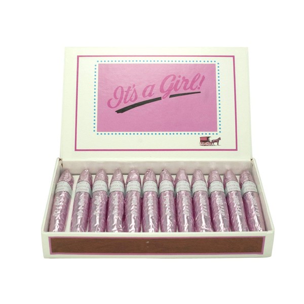 It's a Girl Pink Chocolate Cigars - Box of 24