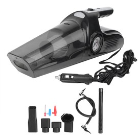 Aspirador portátil, Aspirador de automóvil, ABS 120W Tipo de Puntero 4 en 1 Aspirador de automóvil portátil 12V De Mano Seco en húmedo Colector de... 