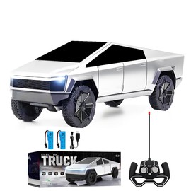 Cyber Remote Control Truck Toy Car with Light Effect Truck Toy with 2.4GHz 4WD RC Car, Constant Speed Cruise Function Ideal Gift for Kids Age 3+