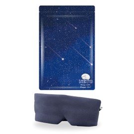 NEYO Eye Mask, For Sleep, Light Blocking, Blindfold, Eye Fatigue, Pleasant Sleep, Eye Strain, Noise, Washed, Pressure, Breathable, Compact (Gray)