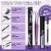B&Q Fluffy Lash Clusters Kit UltraSoft Cluster Eyelash Extensions, 200D