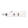 Sanwa Supply TAP-B57W Power Tap, 3 Outlets, 2 Pins, Easy