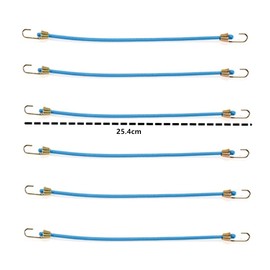 Mini Bungee Cords with Hooks, 15 Pcs Elastic Bungee Cords, CuiCanfla Bungee Cords, for Camping, Tools, Tarp Covers, Canvas Canopies, and Cargo