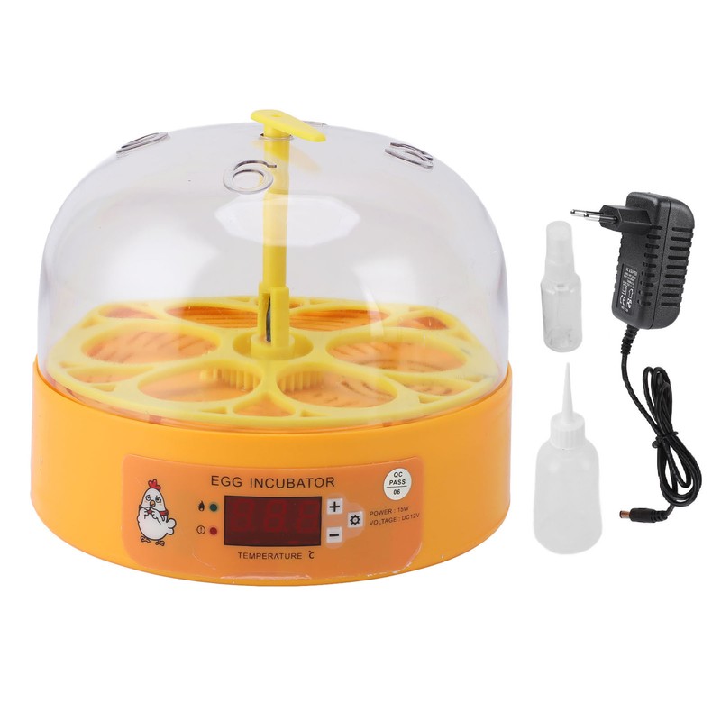Egg Incubator 6 Eggs Smart Egg Hatchery Temperature Control Manual