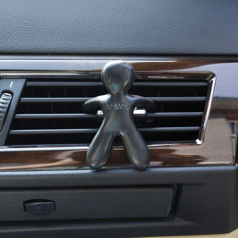 Black Cedar Wood Car Air Freshener