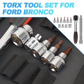 SUPAREE Door Removal Tool Kit Fit for 2021-2023 Bronco Torx Tools Set Socket Used in The Removal of Door, Spare Tire and Other Hardware Devices Fit for Bronco