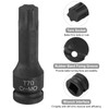 HARFINGTON T70 Torx Bit Socket 1/2" Drive 6 Point Torx