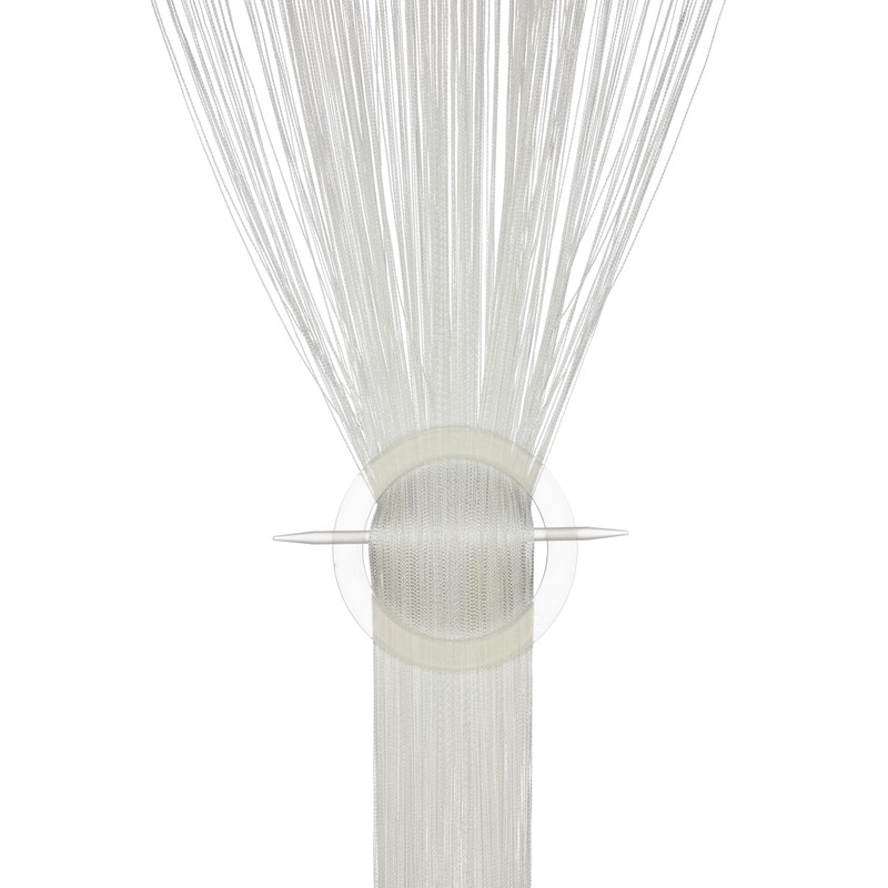 Relaxdays String Curtain Set of 2, Shortenable String Curtains with