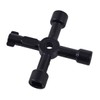 Mr. Gadget's Solutions® 4 Way Plumbing Key Multi-Functional Utilities Key,