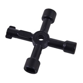 Mr. Gadget's Solutions® 4 Way Plumbing Key Multi-Functional Utilities Key, Plumbing Key Wrench, Plumber Key Opening Key Tool for Electric Control Water Gas Meter Box Cupboard Cabinet