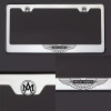 KA Stainless Steel Aston Martin Logo Black Letter Laser Etched
