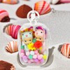 Knchy Clear Figure Display Bag with Keychain, Portable Small Doll