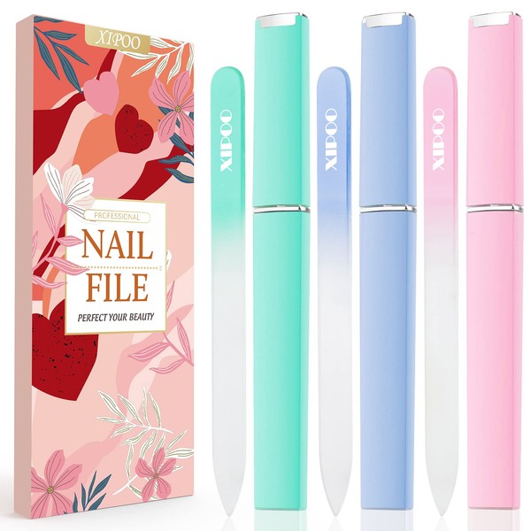 Nail File Glass Nail File 3 Pack Premium Glass Nail