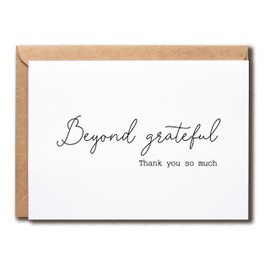 VLPGifts Thank You So Much Card - Funny Beyond Grateful Card - Funny Thankful Card - Wedding Card - Card For Husband Wife