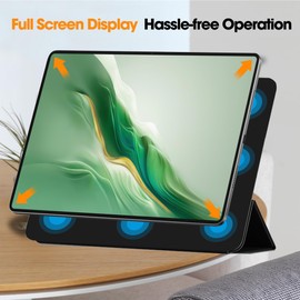 FDHYFGDY Case for Honor Magic Pad 2 12.3 Magnetic Protective Case, Slim Lightweight Smart Stand Case, Tablet Case for Honor Magic Pad 2, Black