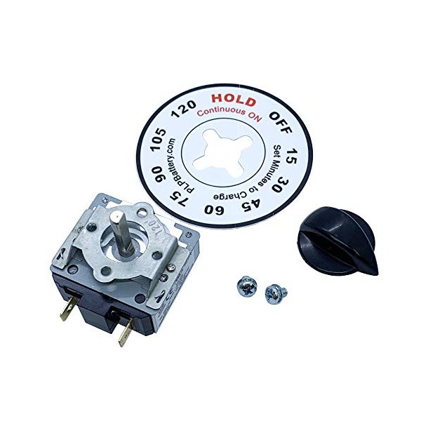 Battery Charger Timer Kit - 120 Minute w/ Hold Position,