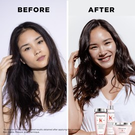 Kerastase Genesis Set For Weak or Damaged Hair - Shampoo, Conditioner, and Blow Dry Spray for All Hair Types, Protects Against Breakage, Moisturizes and Adds Shine