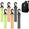 REEKNOKOL 6Pcs Safety Reflector Pendant, High Visibility Reflector with Chains