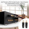 Preffair 2 Units XLR Female to RCA Female HiFi Stereo