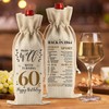 HODREU 60th Birthday Gifts for Women Ideas Funny Wine Bag
