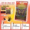 Eyelashes Beginner Friendly Clusters Kit Dramatic Eyelashes Extension Kit ,