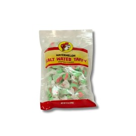 Buc-ee's Taffy Candy – Chewy, Fruity & Salt Water Taffy Individually Wrapped Candy – Big Bag of Candy Mix for Piñatas, Easter Basket Stuffers & Kids' Treats (Watermelon, 12 oz)