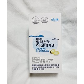 Atomy Alaska E Omega 3, 180 tablets, 1 pack / 애터미 알래스카 이 오메가3, 180정, 1개