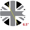 Xotic Tech 1x Black Gray Union Jack UK Flag Pattern