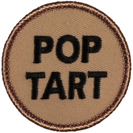 Pop Tart Patrol Patch - 2" Diameter Round Embroidered Patch (Hook & Loop Fastener)