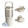 TKK 24 oz Ceramic Coated Tumbler with Straw Lid, 18/10