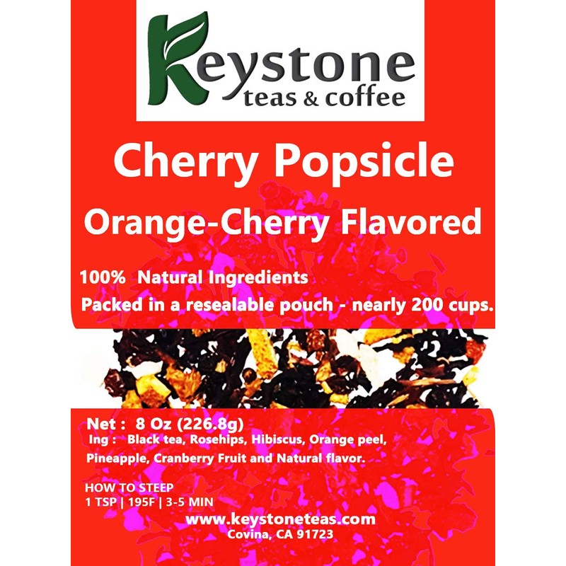 Keystoneteas Bulk Tea (Cherry Popsicle, 8 Oz)