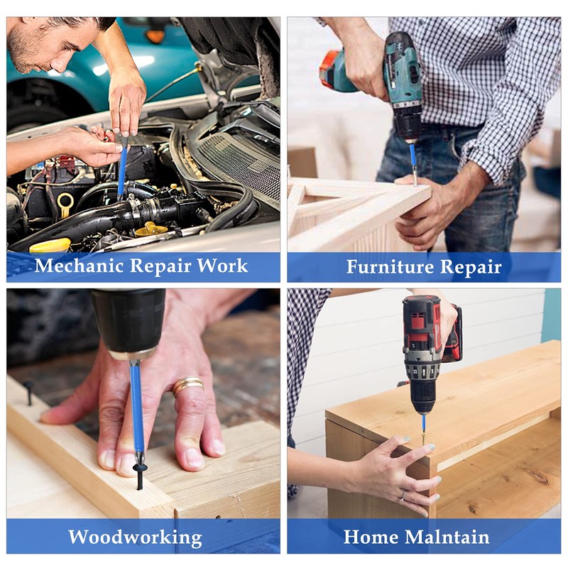 Uenhoy 10 Pcs Magnetic Phillips Screwdriver Bits Set 6 Inch