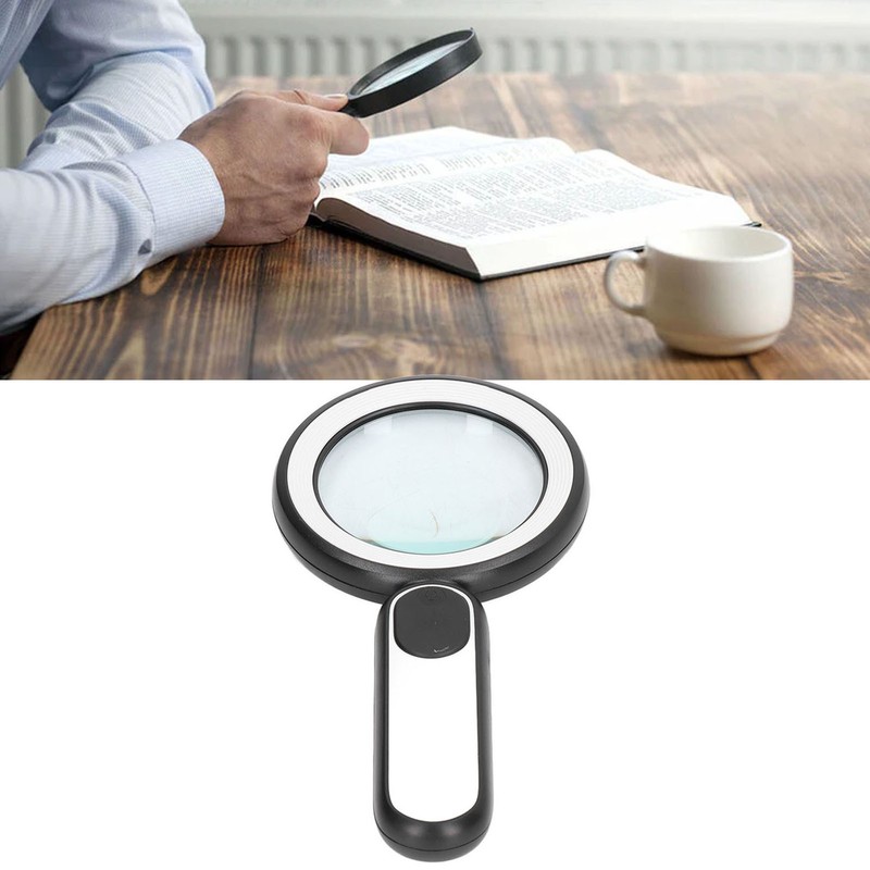 Handheld Magnifying Glass 20X Optical Magnifier with 21 LED Lights