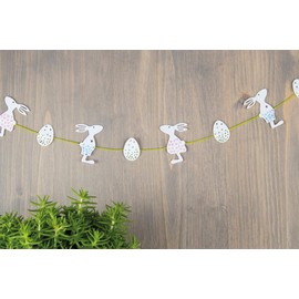Rayher Easter Friends Cutting Dies Set of 3, Rabbits, 2.5 x 4.5, Egg 2.8 x 3.1 cm, for Paper Design, Card Making, Scrapbooking and Much More, Easter Embossing Stencil, Steel, 50149000