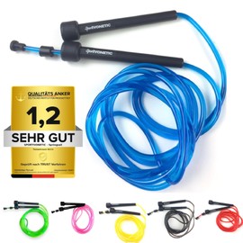 Sportivonetic Skipping Rope for Adults & Children - for Fitness, Crossfit, Sports and Leisure, Adjustable Size - Speed Rope