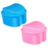 GLEAVI Holder Case Lid Box for Full Dentures Household Case