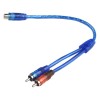 2pcs RCA Y Splitter Audio Jack Cable Adapter 1 Female