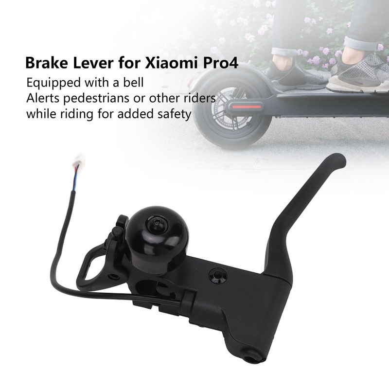 Electric Scooter Brake Lever with Bell Nylon Metal Scooter Left