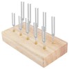 Wooden Tuning Fork Holder - Holds Up to 10 Tuning