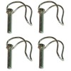 cyclingcolors 4 x folding pipe pins, folding pins, 6 x