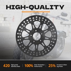 11.8" Front Brake Rotors Discs Pads for Harley TRIKE 2009-2013 V-ROD 2007-2009 TOURING Road Glide Ultra Custom Road King Classic Electra Glide 2008-2020