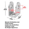 GBGS 10 Pcs U Bracket for 3/4" Panels,Bracket Stamped 304