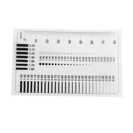 Namvo Point and Line Measuring Device, Spot Card, Crack Width Ruler, Split Ruler, Comparison Card, Trachoma Comparison Sheet, Crack Comparison Ruler, Important Tools for Fault Measurement