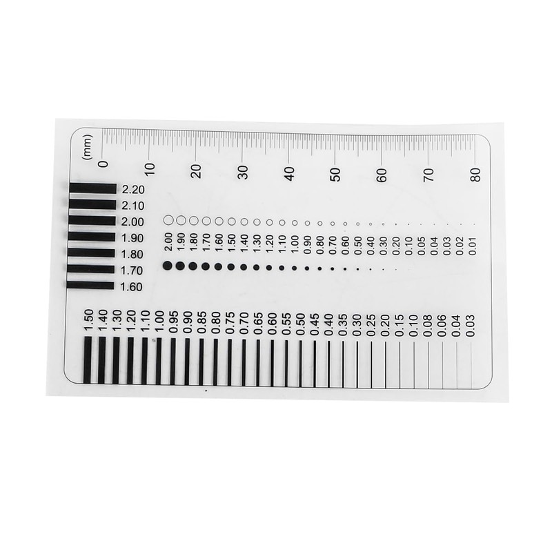 Namvo Point and Line Measuring Device, Spot Card, Crack Width